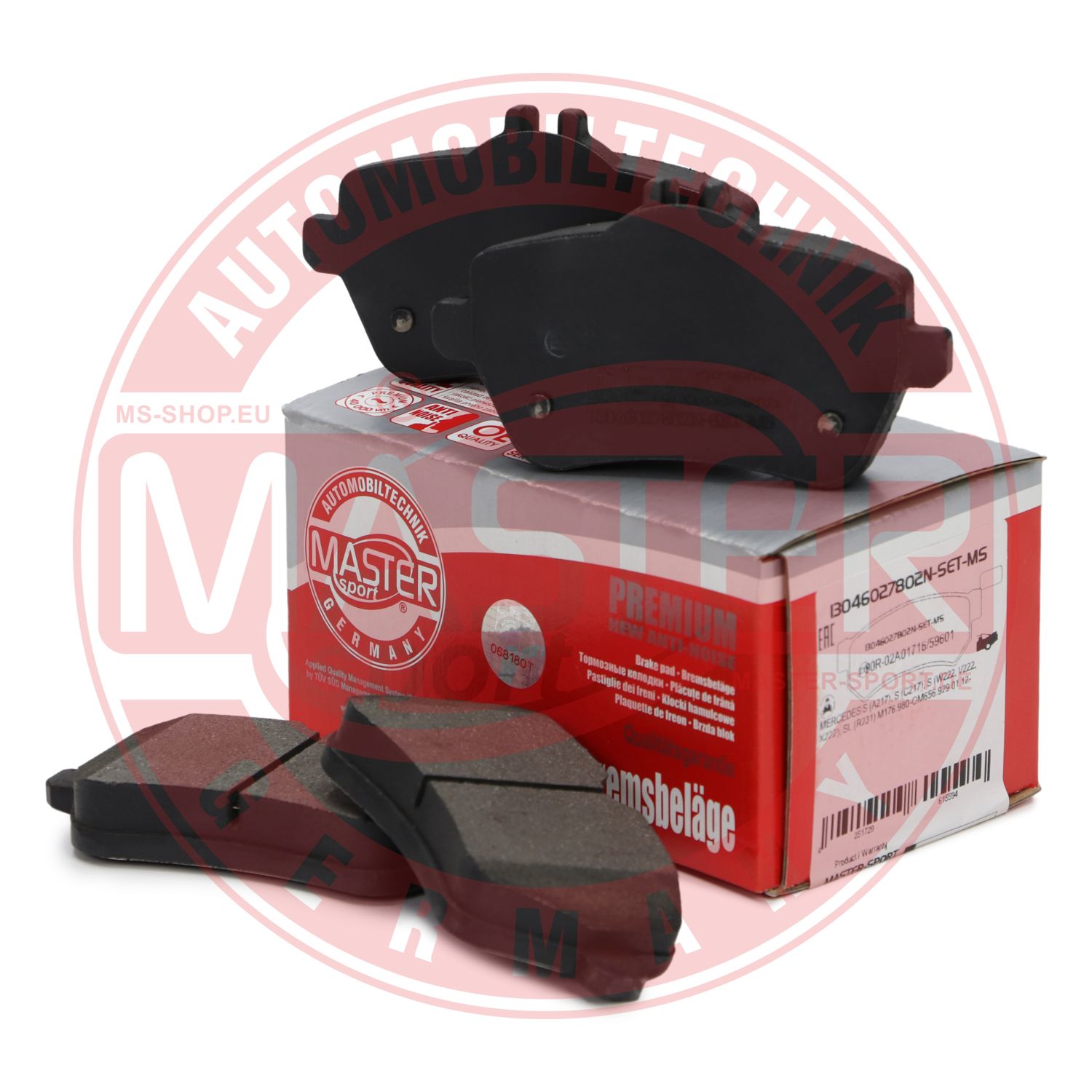 Placute frana MASTERSPORT GERMANY 13046027802N-SET-MS